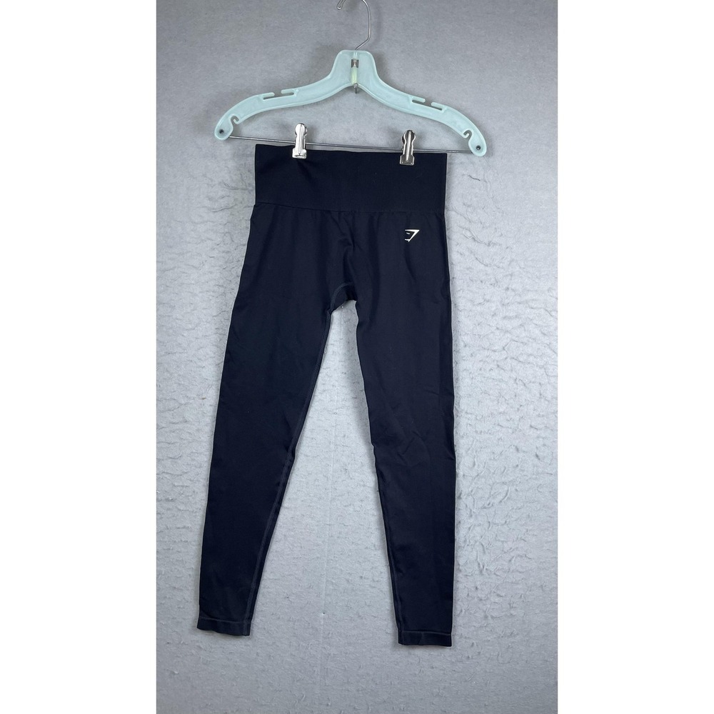 Gymshark‎ Leggings Womens XS Black High Rise Ankle Yoga Athletic Pants Gym
